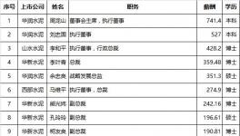 水泥上市企業(yè)高管薪資排行榜出爐！