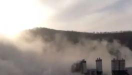這個地方一攪拌站疑發(fā)生爆炸，造成嚴重污染！