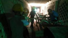 連夜搶修！萬年青萬年水泥廠原料車間窯尾接頭運(yùn)行中斷開！
