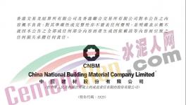 重磅！中國建材集團(tuán)進(jìn)行內(nèi)部資源整合！