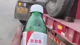 被罰5000元！貨車司機接受不了，喝敵敵畏抗議！