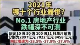 淚奔！2021年十大最慘行業(yè)排名來了！