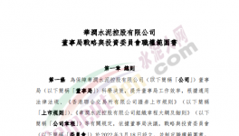 撤銷執(zhí)行委員會，華潤水泥成立戰(zhàn)略與投資委員會！