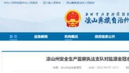 應(yīng)急管理局通報：鹽源金冠水泥被查出多處問題！