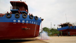 國內(nèi)首艘LNG單燃料動(dòng)力水泥罐裝船下水！
